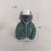 Model aircraft pilot  1/6 Jet pilots with helmet  1/6 Scale RC Airplane Pilot Figure Model 2