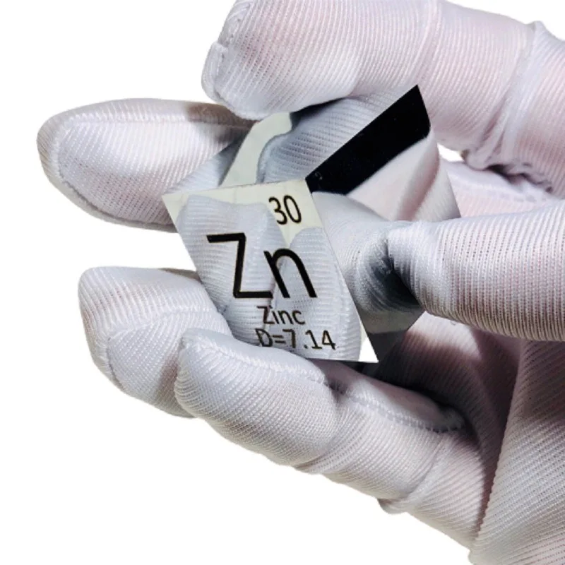 

Mirror polished Zinc Zn Cube 1 inch Periodic Table Format High Purity 99.995%