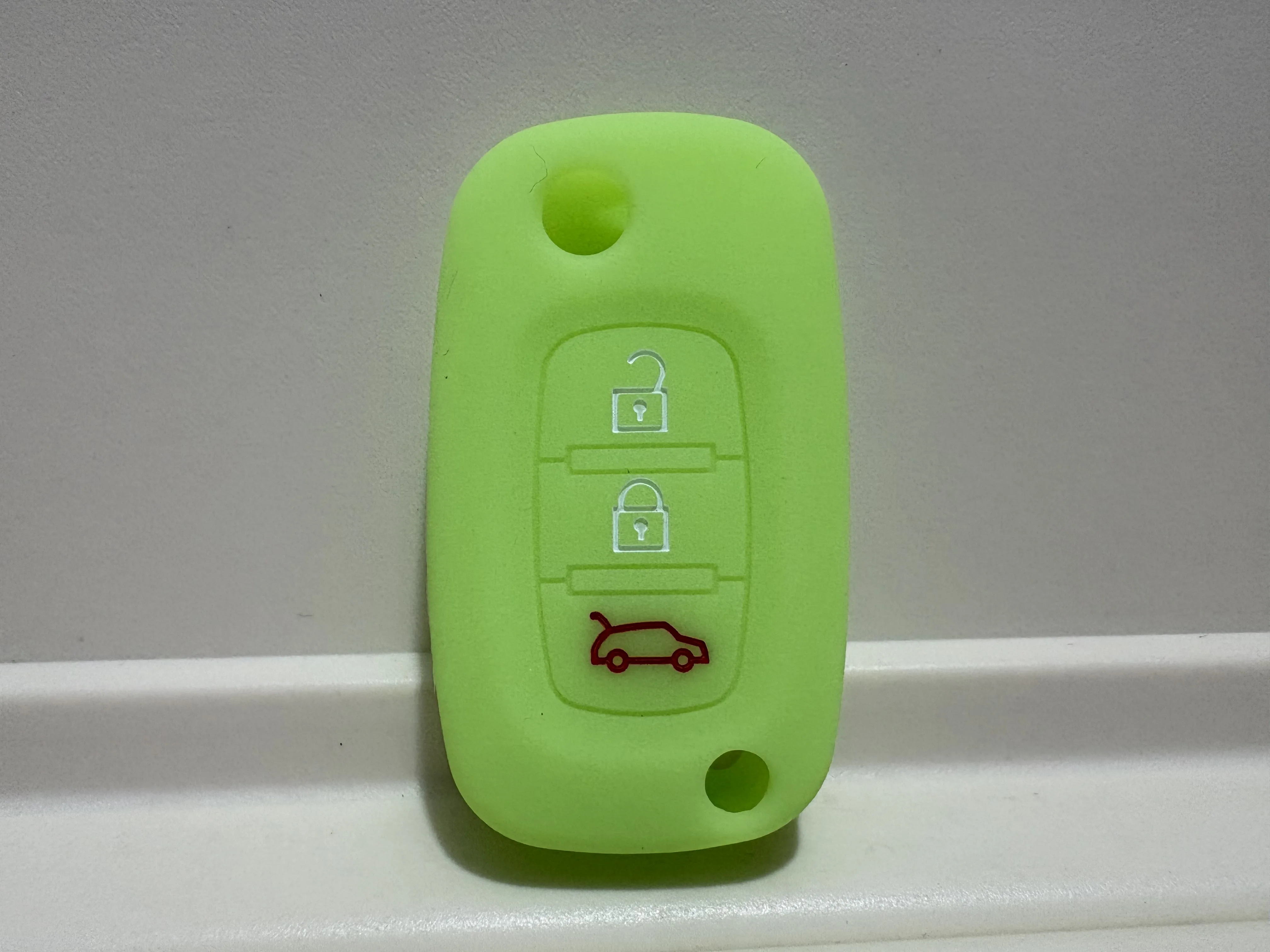 Silicone Rubber 3-Button Car Key Case Cover
