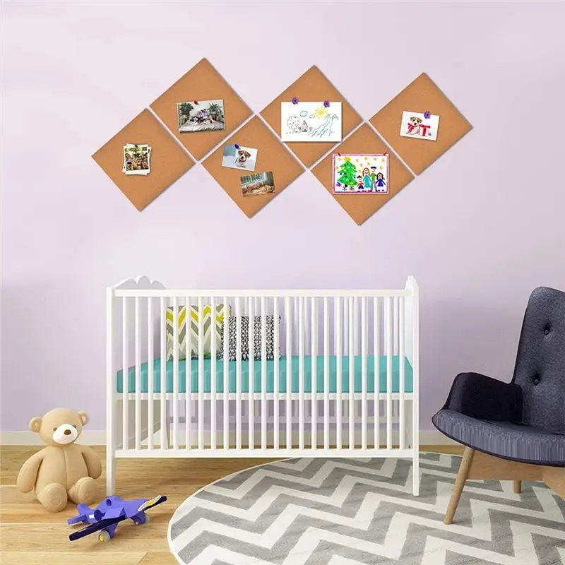 ABRW-자체 접착식 코르크 보드 롤- 벽, 사무실, 가정, 학교용- 1/8인치 두께 20X16인치 코르크 보드