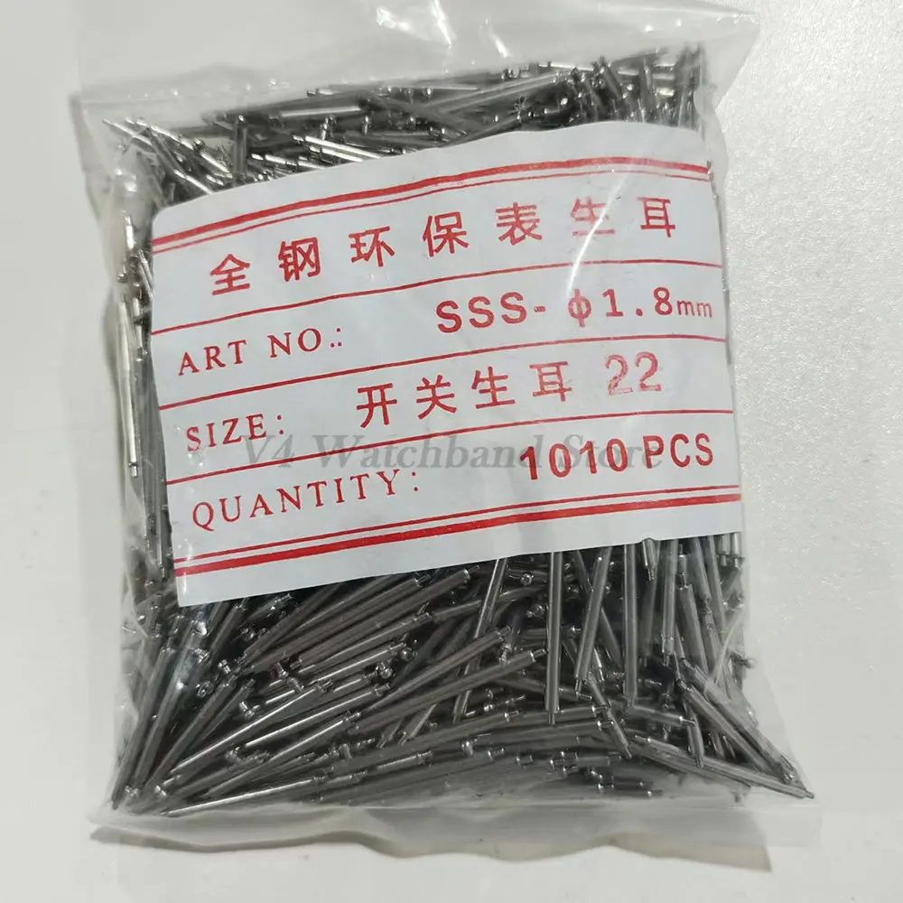 

1000pcs Quick Release Pins 1.5mm 1.8mm Diameter Watchband Pin for Smart Watch 12/13/14/15/16/17/18/19/20/22/23/24mm Spring Bar