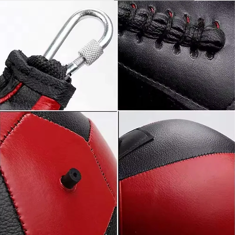 Description Picture 4 of itemBoxing Punching Ball Training Reaction Speed Balls Leather Musculation Training Sandbag Muay Thai Gym Fitness Sports Equipment