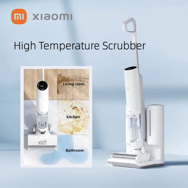 MIJIA High Temperature Wet Dry Vacuum Cleaner: Hot water easily cleans stubborn stains