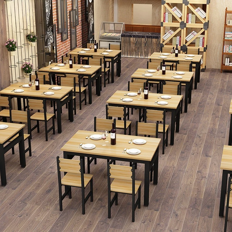Commercial Dining Table and Chair Set Simple Restaurant Furniture for ...