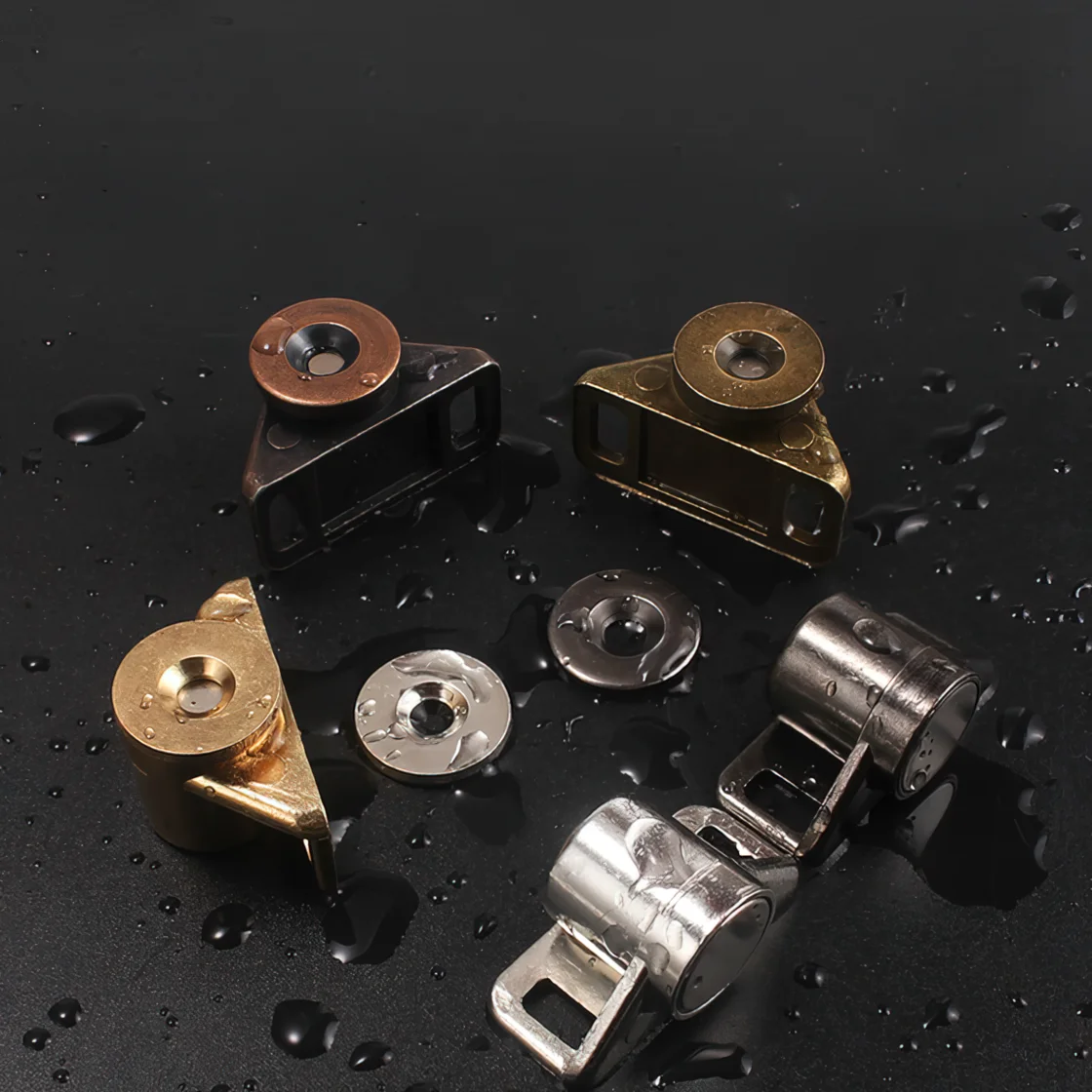 1pc Magnet Cabinet Door Catch Strong Magnetic Door Stopper w/screw Alloy Drawer CLoser Gold Bronze Silver Black Latch 35*19mm magnetic cabinet catches magnetic cabinet latches