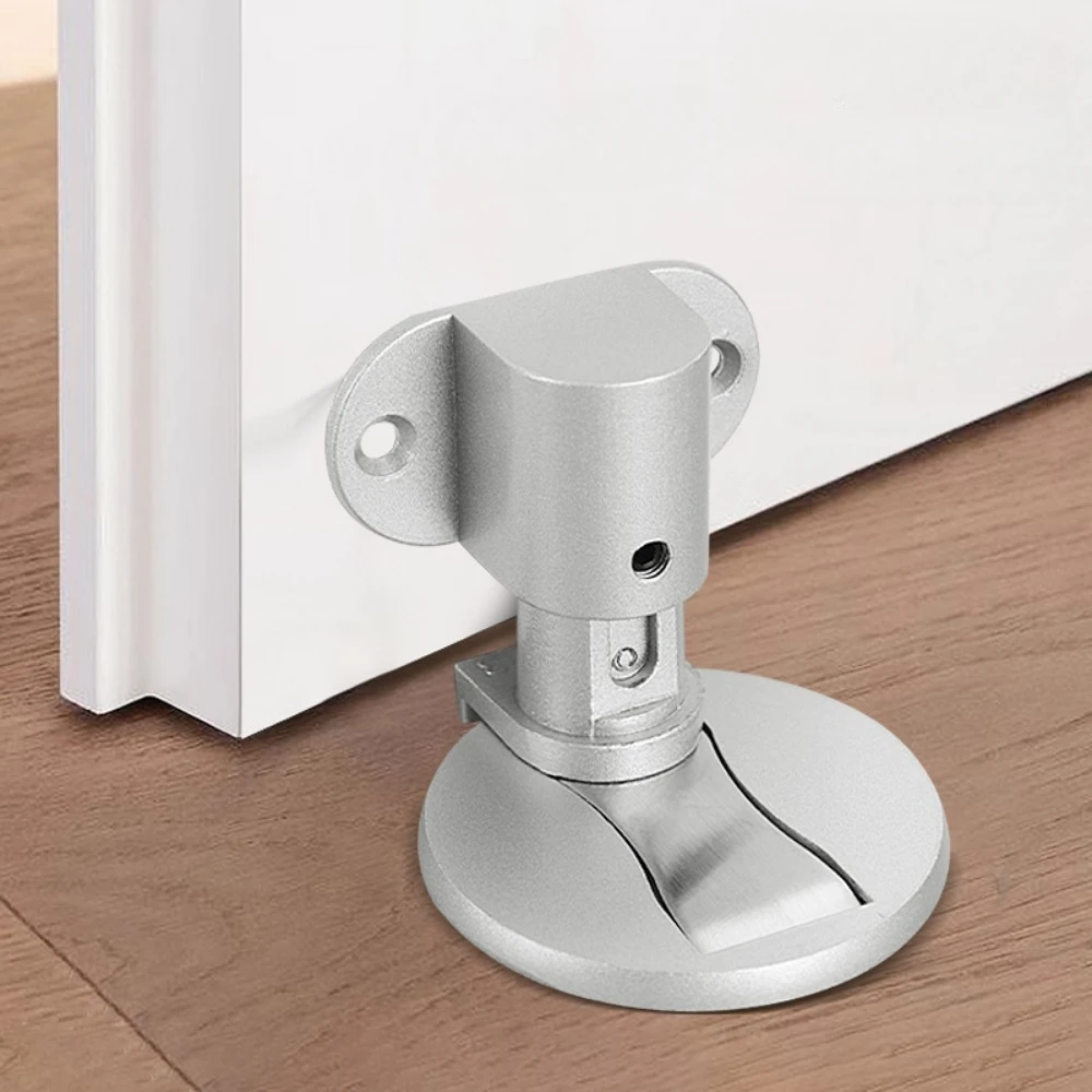 Magnetic Door Stopper Floor Mount Invisible Door Stops Heavy Duty Self Adhesive Wall Protector for Home Bedroom Doorstop