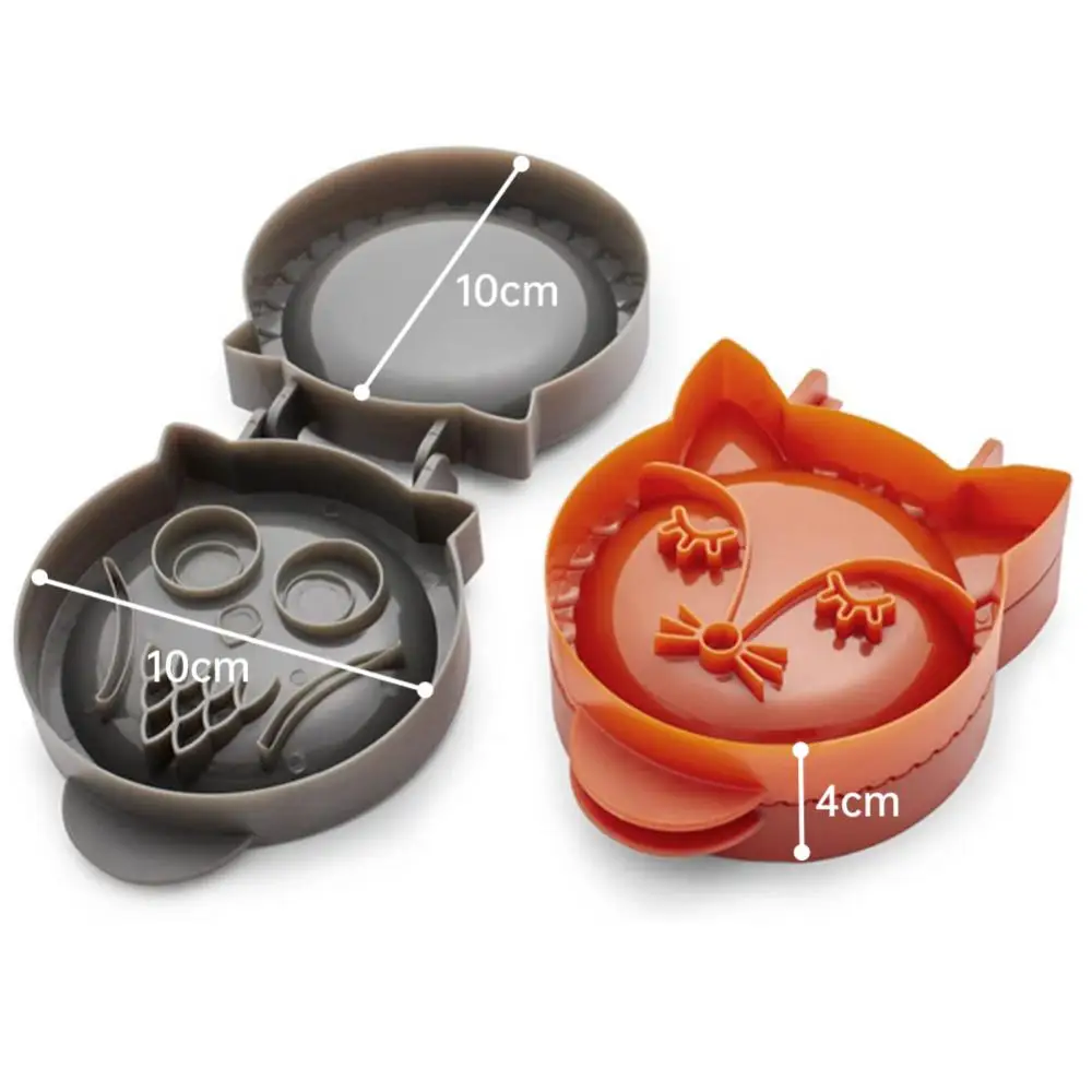 Plastic Fox Owl Shapes Hand Pie Maker Dough Presser Lattice Pie Top Cutter Molds Baking Pastry Tool Kitchen Accessories
