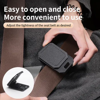 Clip di Bloccaggio Regolabile per Cintura di Sicurezza Auto, Protezione per Sedile, Supporto Comfort per Spalle e Collo, Accessorio per Interni Veicolo