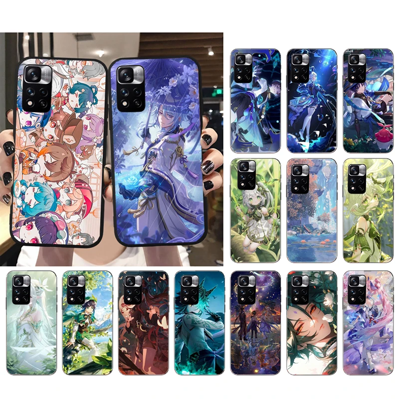 Custodia Per Telefono Genshin Impact Per Xiaomi Redmi Note 12 Pro 11S 11 10 Pro 10S 12R 12S 12 Proplus Redmi 10 9C