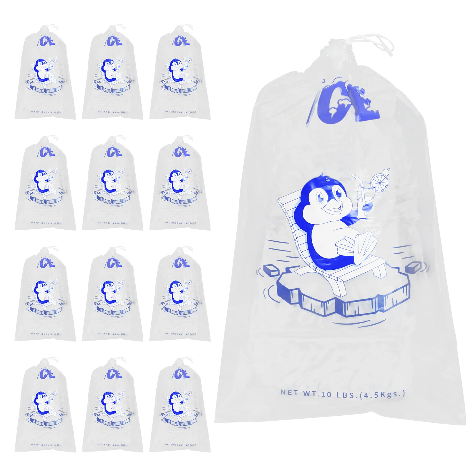 

50 Pcs Ice Cube Storage Bag Pouch Reusable Container Plastic Bags Crushed for Making Machine