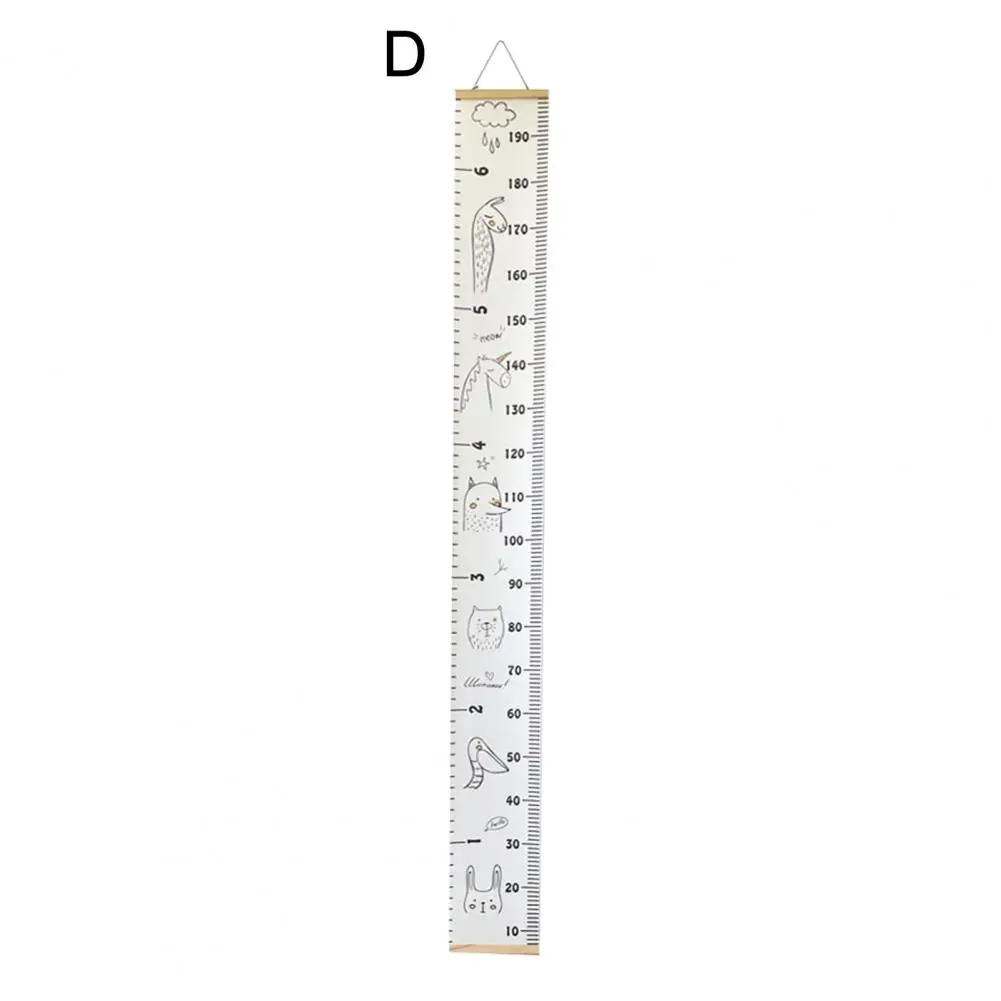 Kids Growth Chart Children's Growth Chart Wall Hanging with Cartoon Animal Print for Boys Girls Kids Height for Bedroom Wall