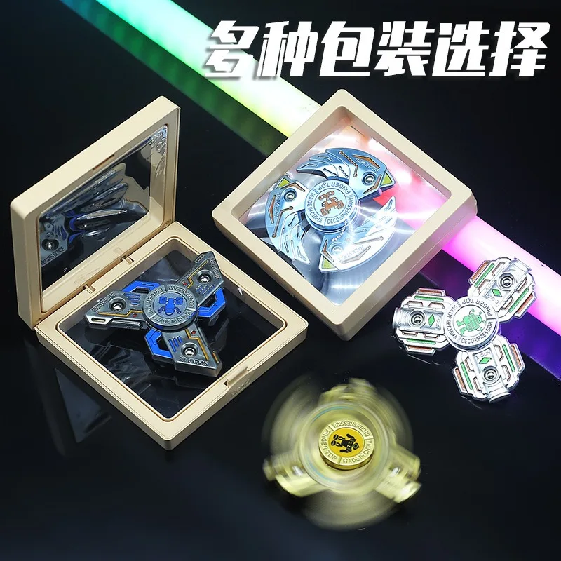 New fingertip gyro decompression decompression rotary vent small toys three-finger gyro small gifts.