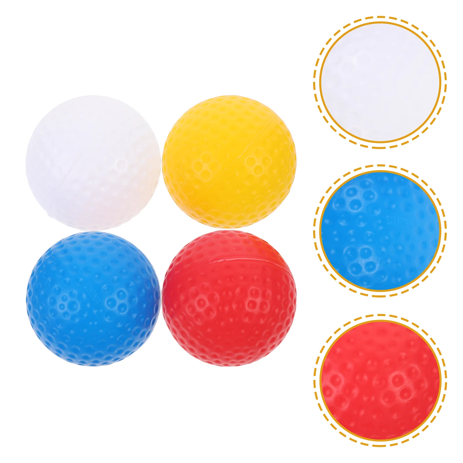 

Golfing Practice Balls Colored Balls for Golfing Small Golf Balls Portable Golf Playing Balls