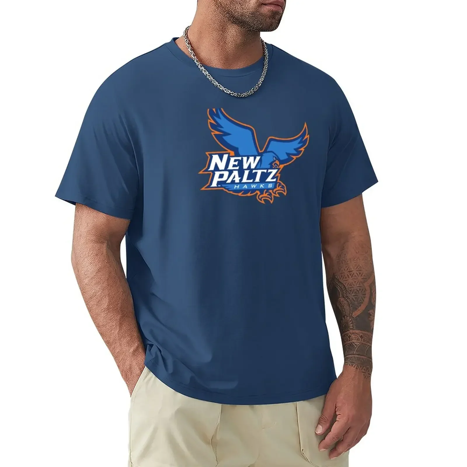 

oversized tops mens clothing SUNY New Paltz hawks T-Shirt quick drying vintage men workout shirt men clothing harajuku