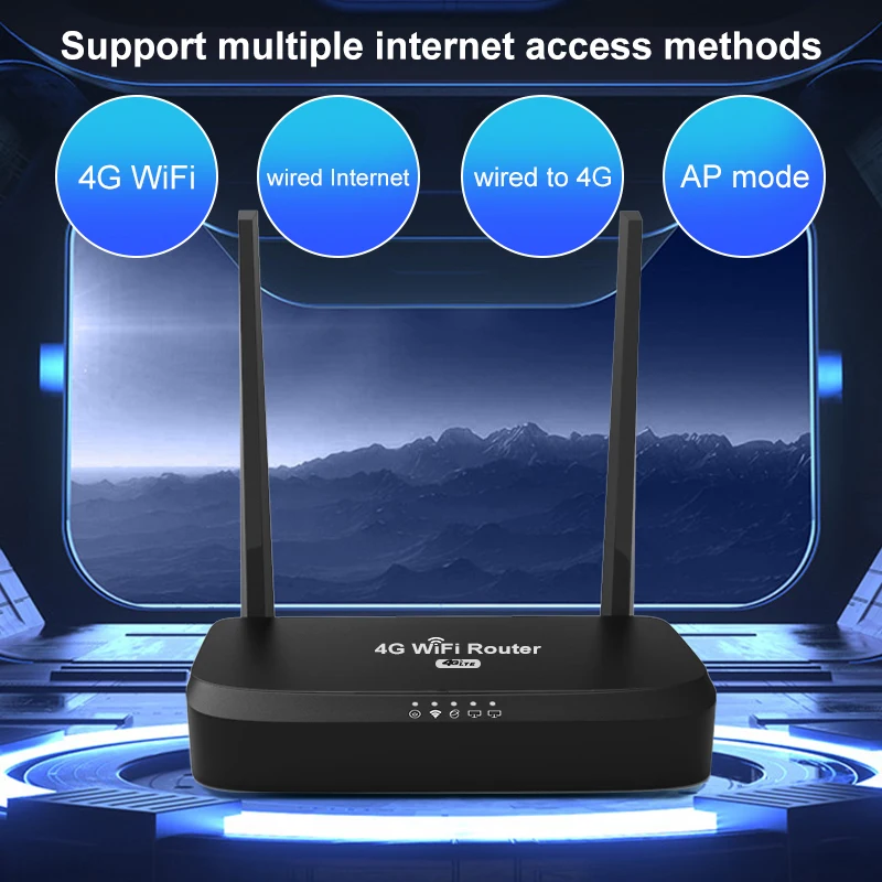 Roteador sem Fio Zbt com Antena Cartão Sim Módulo Em13s Lan Wan 4ghz 2.4g os Openwrt Wi-fi Access Point 300mbps - Imagem 5