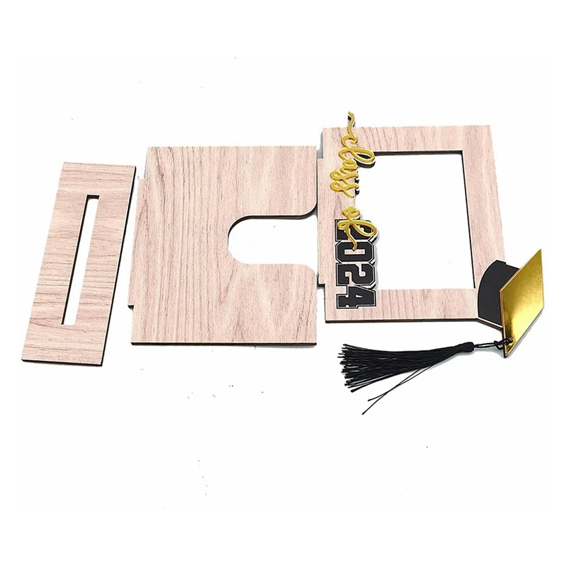 Hot Three-Dimensional Table Graduation Season Gift Wooden Ornaments Photo Frame Holiday Graduation Commemorative Gift