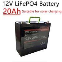 Nouveau 12V LiFePO4 batterie 6000 + DeepCycle batterie Rechargeable 20Ah avec 30A BMS pour énergie éolienne solaire e-moteur e-bike 2
