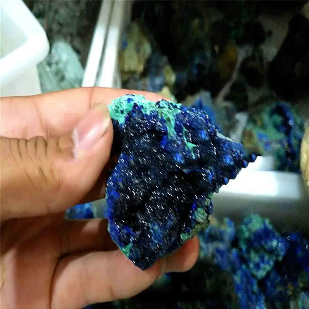 Accessorio Fai Da Te Pietra Preziosa Grezza Reiki Cristallo Di Quarzo Campione Minerale Pietra Curativa Malachite Geode Minerale Di Azurite Naturale