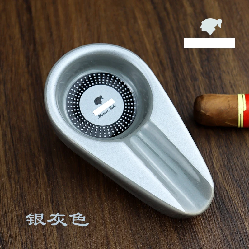 1Pcs Ceramics Travel Cigar Holder Stand Pocket Mount ASHTRAY Cigar Rest Rack Smoking Accessories for ceramic ashtray