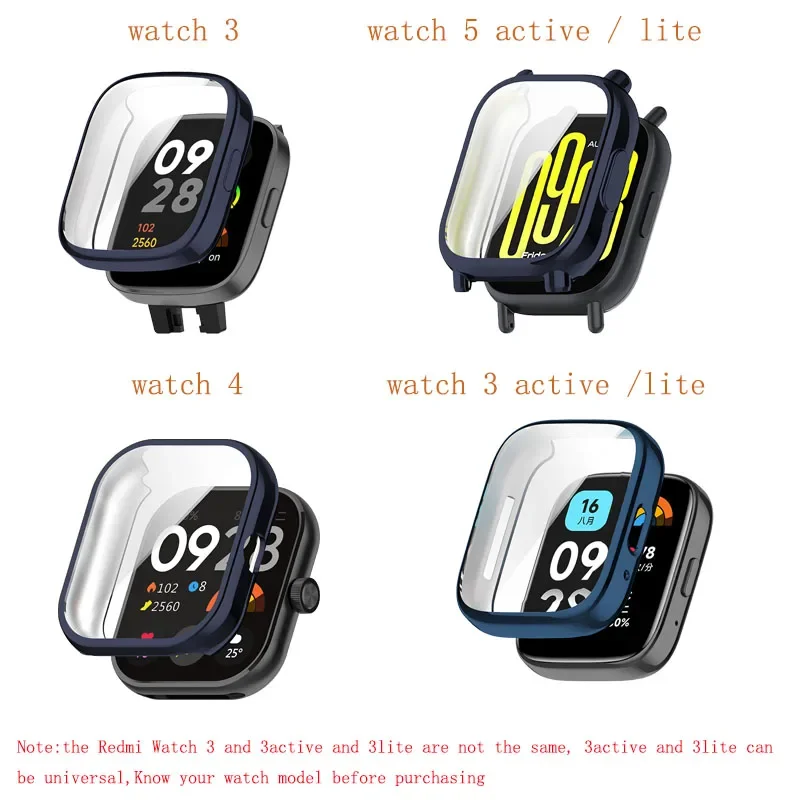 All-in-One TPU Screen Protector Case for Smartwatches: Full Coverage Protective Shell