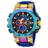 STRYVE New Men's Sport Watches Shock Resistant 50M Waterproof Wristwatch LED Alarm Stopwatch Clock Watches Men 8030 3