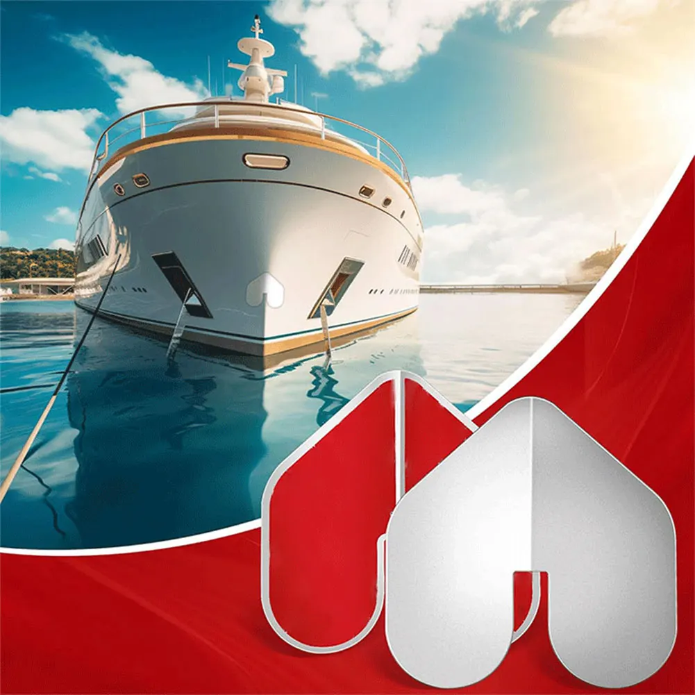 2Pcs Boat Keel Guard Wear Resist Stainless Steel Bow Guard Rust Proof Notched Bow Guard for Wear and Scratches Protection
