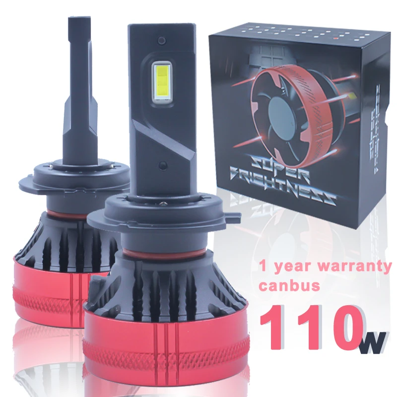 F5 110w H7 หลอดไฟ LED H4 รถ LED โคมไฟ LED ไฟหน้าหลอดไฟ 20000LM H7 H11 H8 9005 9006 H1 หลอดไฟ LED LED H7 ชุดไฟหน้าหมอก 1