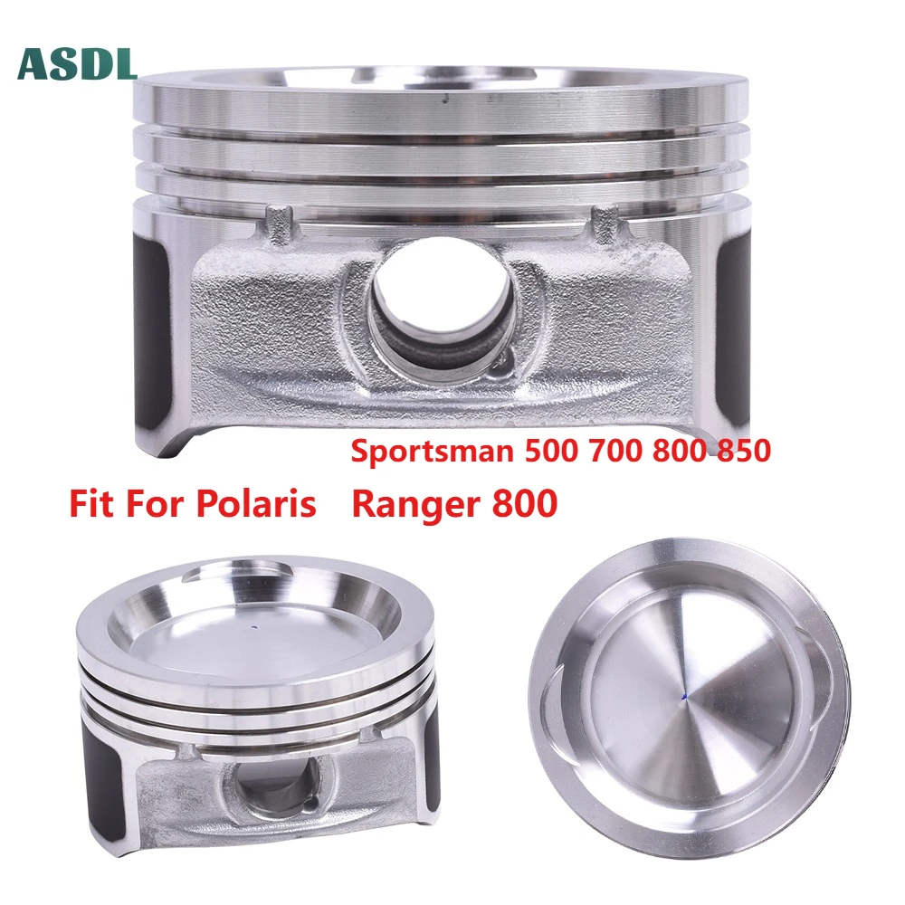 OUMURS 2 Standard Bore Piston Ring Kits For Polaris Sportsman 700/800, Ranger 700/800, RZR 800 – 80mm, Forged Aluminum