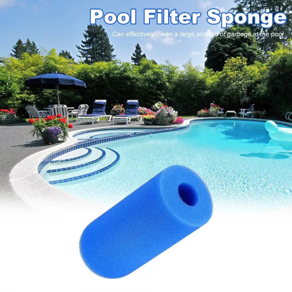 Pool Filter Sponge Pool Foam Reusable High Density Filter Sponge for Swimming Maintenance Removes Debris Leaves Hair swimming pool filter pool filter cleaner