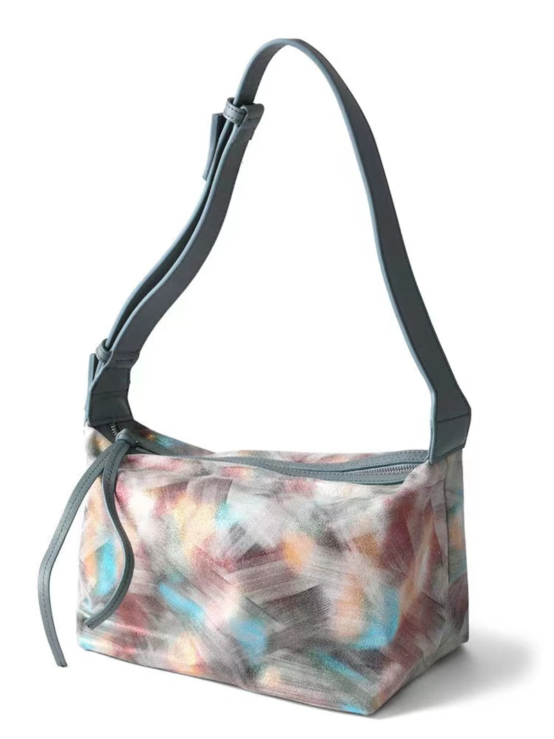 Vendange Women's Bag Fashion Individuality Retro Casual Female bag Genuine Leather Handmade Bag Shoulder Bag 2680