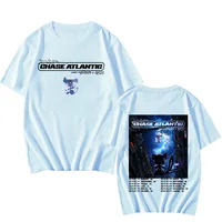 Chase Atlantic Lost in Europe and UK Tour T-shirts New Cotton Tees High Quality Short Sleeve Tops Women Men Oversized Tshirts 2