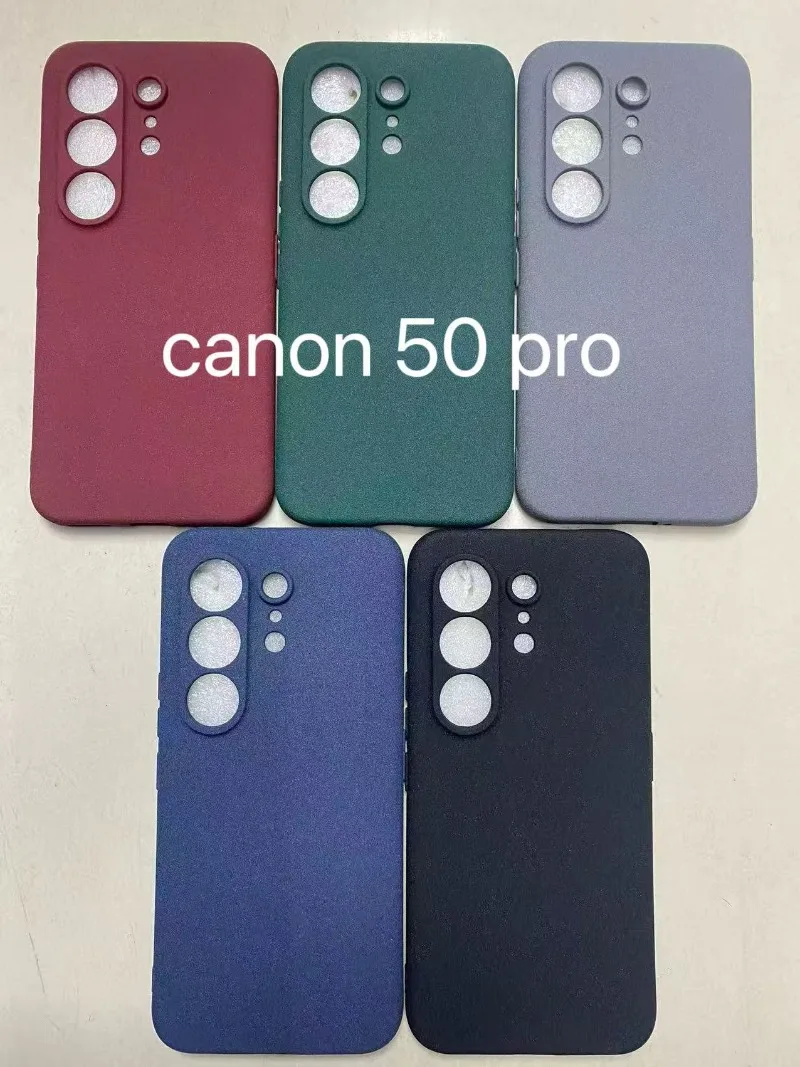 Matte Sandstone TPU Slim Silicone Protective Case with Lens Cover