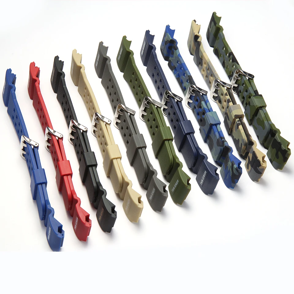 Cinturino Ricambio Per Casio Mudmaster GG1000 - In Resina Verde Militare, Resistente Acqua/sudore