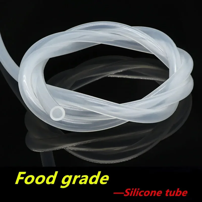 1/5/10M Food Grade Silicone Rubber Tube ID 0.5~12mm Flexible Nontoxic Silicone Pipe Water Connector Transparent  Aquarium 11x14 silicone tubing id 11mm od 14mm food grade flexible drink tubing pipe temperature resistance nontoxic transparent