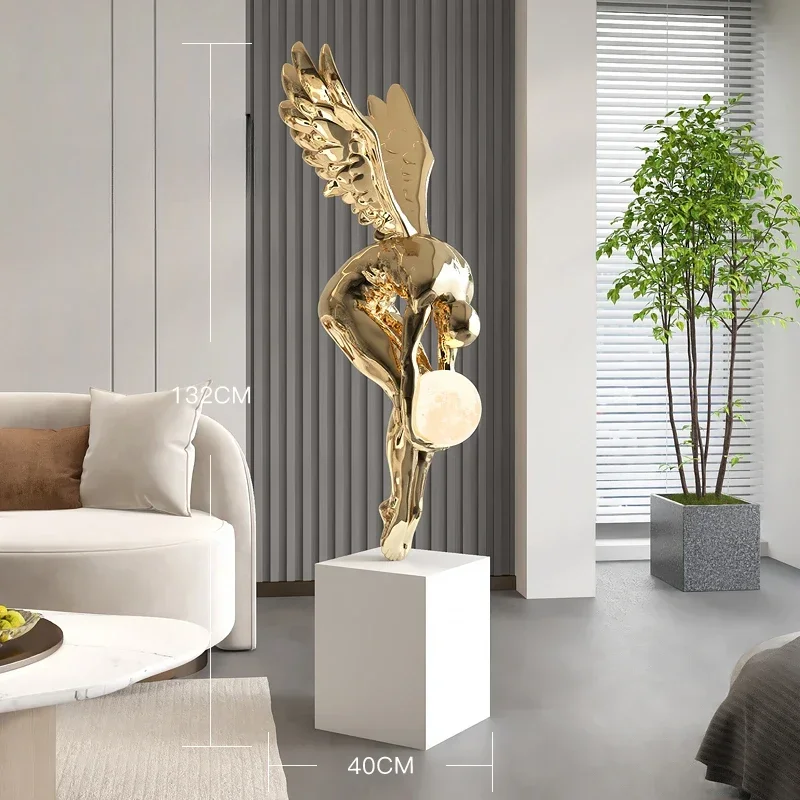 Luminous Wing Figure Statue 3