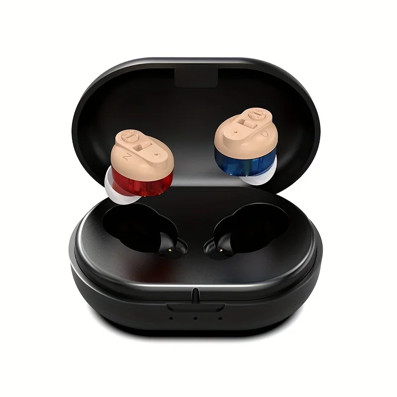 Multi-color Charging Long Life Portable Mini CIC Invisible Magnetic Rechargeable In-Ear Adjustable Hearing Aid For Deaf and Elde hearing aid