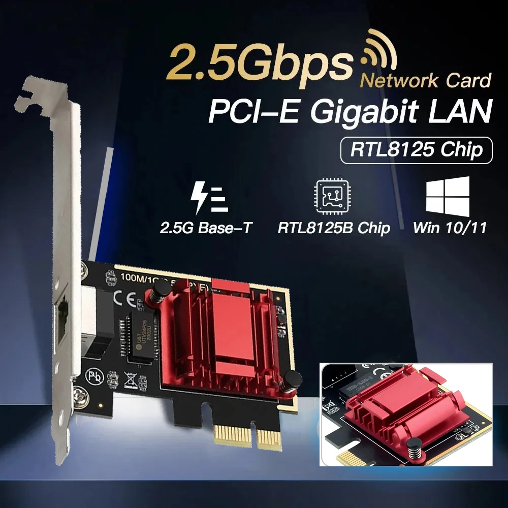 Aazon.co: Tarjeta de red PCIe Gigabit (para Intel I226) a RJ45