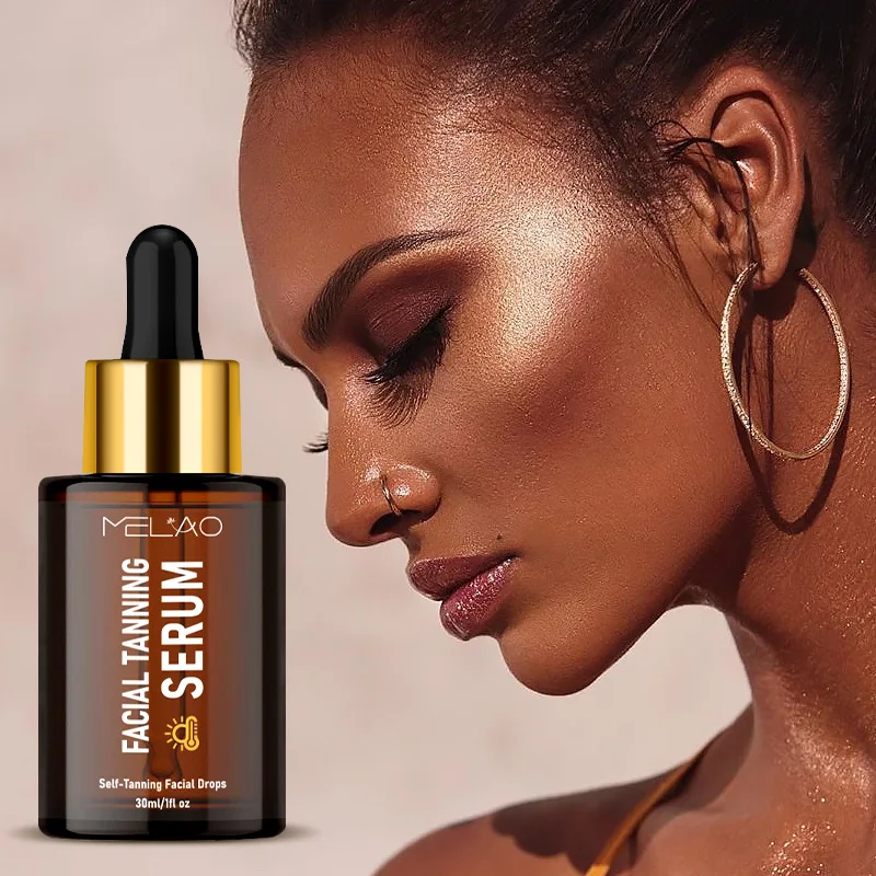 1 Bottle 30ml  Sunshine Free Tanning Essence Bronzer Wheat Color Moisturizing Skin Tanning Essence 30ml bronzer self tanning drops body lotion natural tanning oil for skin care without uv damage absorbs quickly shine brown oil