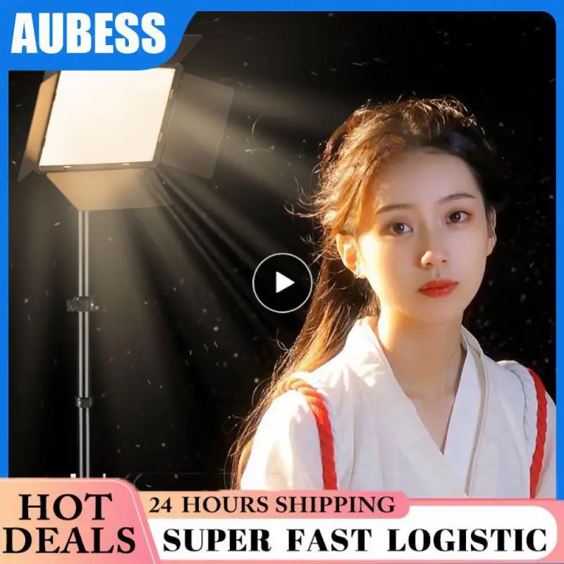 사진 스튜디오 라이트 비디오 조명, 녹화 사진 패널 램프, 삼각대 스탠드 리모컨 포함, 유튜브 게임 라이브용, 40W, 50W