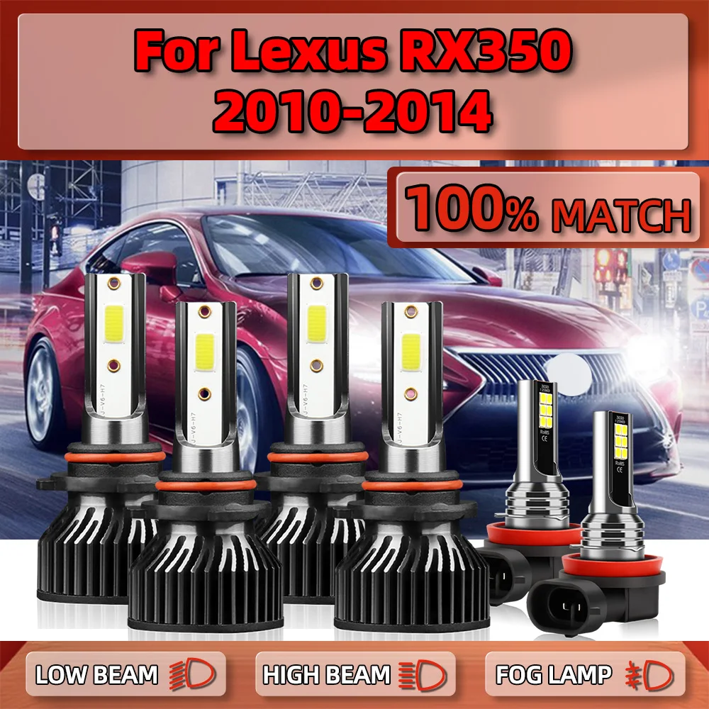 

Led Car Headlight Bulbs 360W 60000LM Car Headlamps 6000K White Fog Lights 12V 24V For Lexus RX350 2010 2011 2012 2013 2014