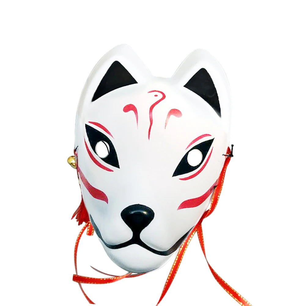 Anime Demon Slayer Fox Masks Japanese Cat Mask Half Face Masquerade  Festival Kabuki Kitsune Masks Party Cosplay Propsani. Mesh - AliExpress