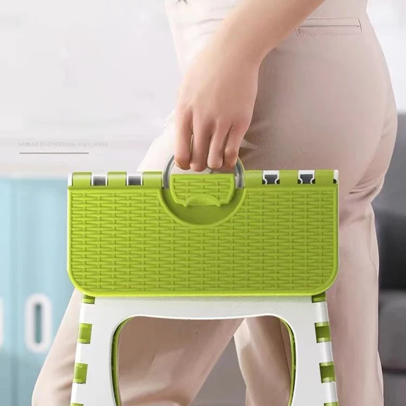 Plastic Folding Stool Outdoor Stools Household Stool Easy To Carry Fishing Chair Compact Stable Comfortable Camping Stools