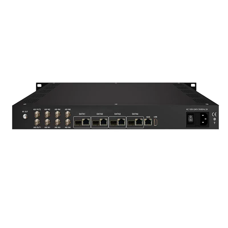 IP-RF ASI-RF IP QAM 케이블 프론트 엔드 장비, IP-DVB-T ISDBT DVB-C 변조기, 8 16 캐리어