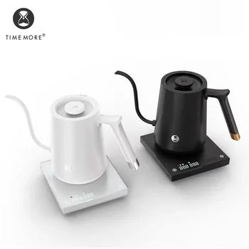 Timemore Fish Smart Electric Pour Over Kettle 600ml 220v Fine Mouth Temperature Control Customize Hand Brew Coffee Pot 1