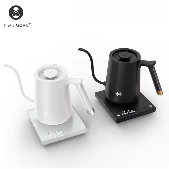 Timemore Fish Smart Electric Pour Over Kettle 600ml 220v Fine Mouth Temperature Control Customize Hand Brew Coffee Pot 1