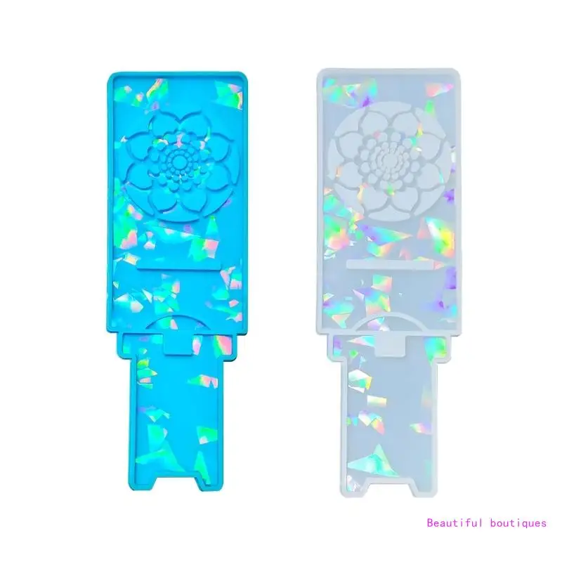 

Phone Stand Resin Mold Silicone Mold Rainbow Light Phone Stand DropShip
