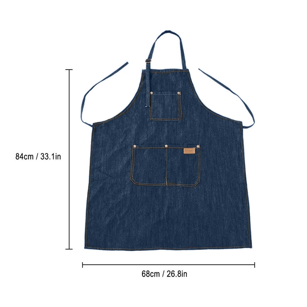 Hair Styling Haircutting Working Aprons Multifunctional Denim Apron for Salon Easy Use Practical Hair Styling Tools