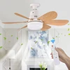 ventilador de techo con luz led soffitto con luce room cooler e27 socket fan led chambre deco ceiling fan with light bombilla 1