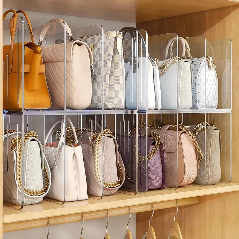Scaffale Portaoggetti Per Borse Da Donna Espositore Per Pareti Divisorie In Acrilico Trasparente Organizzatore Per Divisori Per Libri Borsa Portaogget