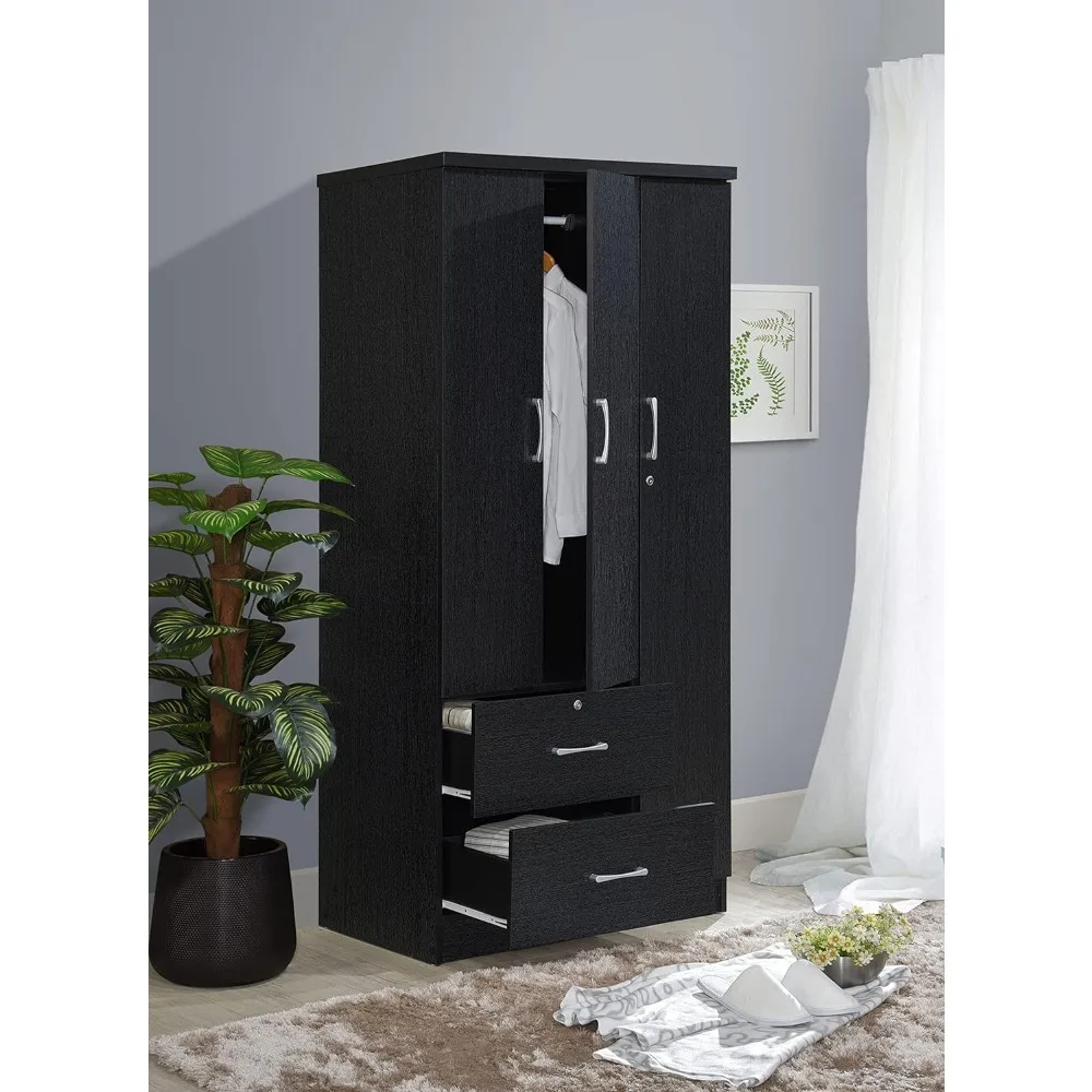 Closets To Store Clothes Closet for Room Highland Oak Finish Miscellaneous Storage Pantry Cabinets Bedroom Furniture Locker Home 4